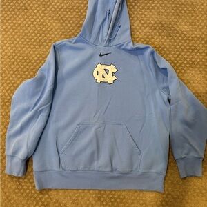 Nike Light Blue Hoodie with Logo